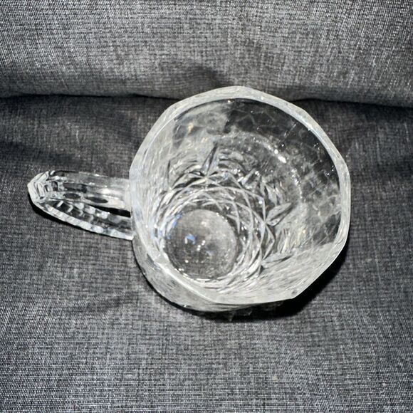 Crystal Beer Mug Handled Cristal D'Arques Longchamp Diamax HEAVY Excellent Nice! - Picture 4 of 5